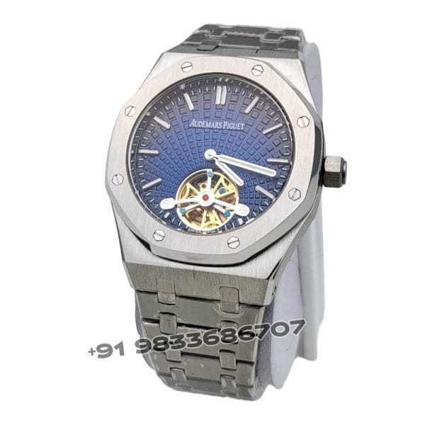 Audemars Piguet Royal Oak Tourbillon Smoked Blue Dial 41mm Super High Quality Swiss Automatic Clone Watch (2)