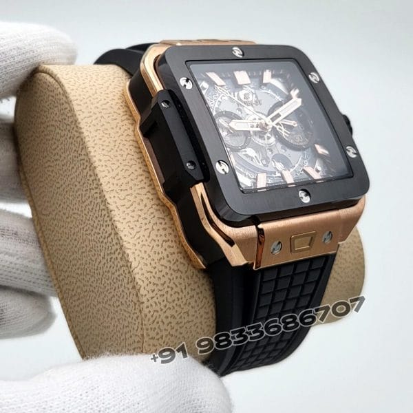 Hublot Square Bang Unico King Gold Ceramic 42mm Exact 1:1 Top Quality Replica Super Clone Swiss ETA 1280 Automatic Movement Watch