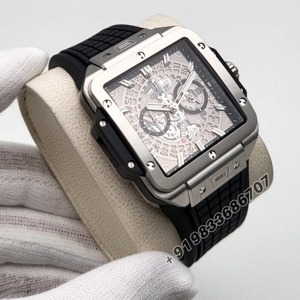 Hublot Square Bang Unico Titanium Chronograph 42mm Super High Quality First Copy Watch (1)