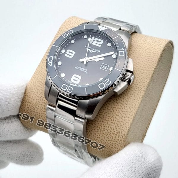 Longines Hydroconquest Stainless Steel Black Dial 39mm Super High Quality Swiss Automatic Clone (3)