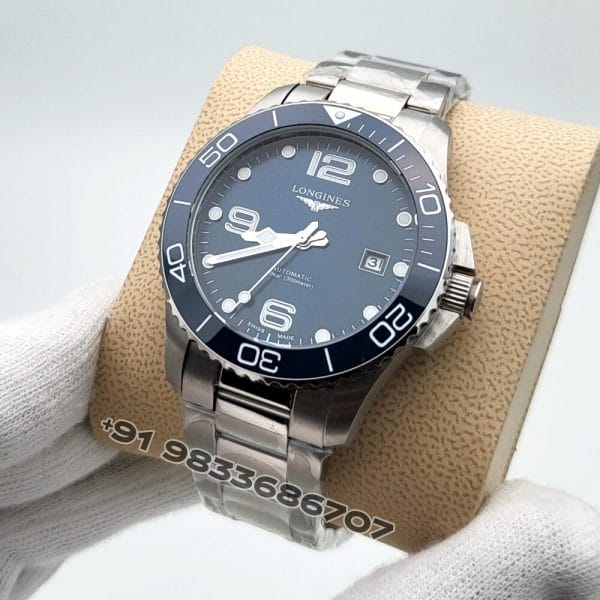 Longines Hydroconquest Stainless Steel Blue Dial 39mm Super High Quality Swiss Automatic Clone (1)