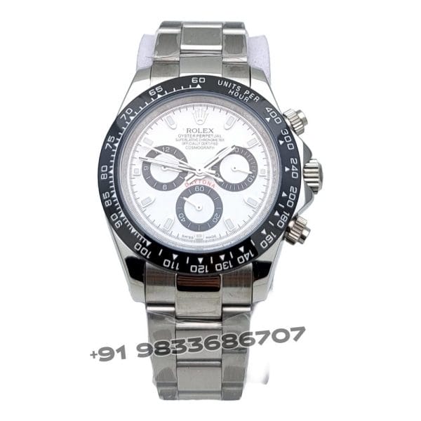Rolex Cosmograph Daytona Panda White Dial 40mm Super High Quality Swiss Automatic Replica Watch (1)
