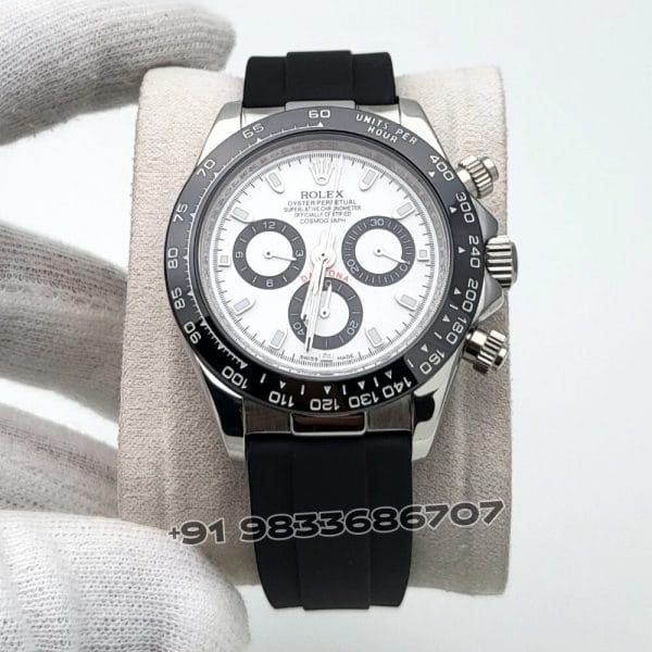 Rolex Cosmograph Daytona White Dial Oysterflex Strap 40mm Super High Quality Swiss Automatic Watch (1)