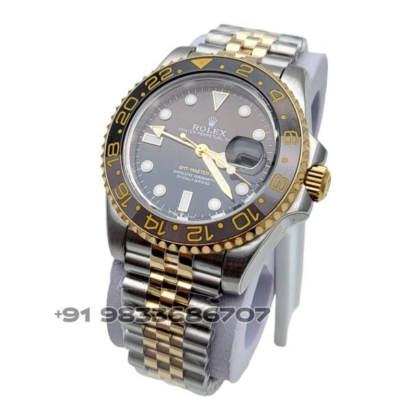 Rolex GMT Master II Dual Tone Black Dial Jubilee Bracelet 40mm Super High Quality Swiss Automatic Watch (2)