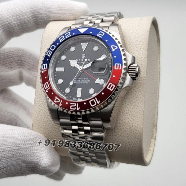 Rolex GMT Master II Pepsi Jubilee Strap 40mm Super High Quality Swiss Automatic First Copy Watch (1)