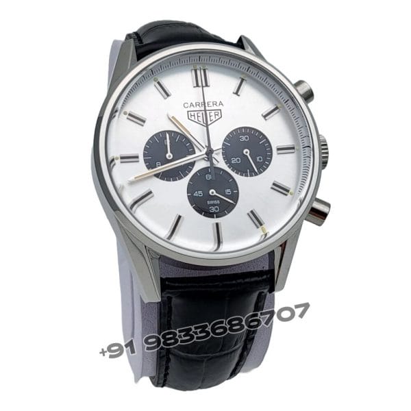 Tag Heuer Carrera 60th Anniversary Chronograph White Dial 39mm Super High Quality Clone Watch (3)