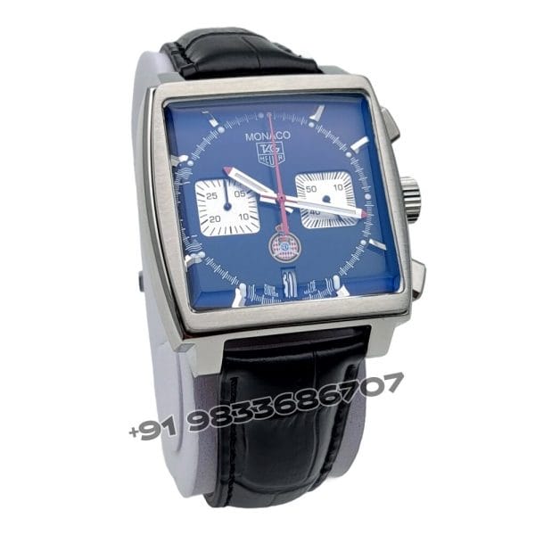 Tag Heuer Monaco Chronograph Black Dial 39mm Super High Quality First Copy Replica Watch (3)