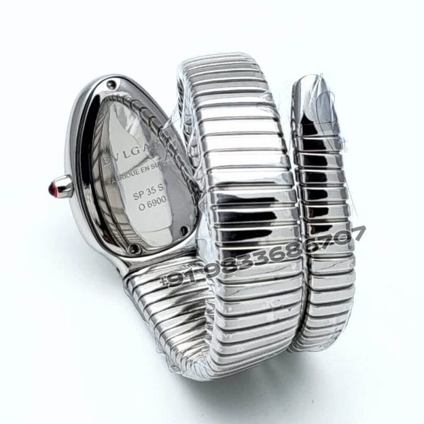 Bulgari Serpenti Stainless Steel Single Spiral White Dial Super High Quality Watch