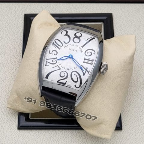 Franck Muller Crazy Hours Stainless Steel White Dial Super High Quality Swiss Automatic Watch