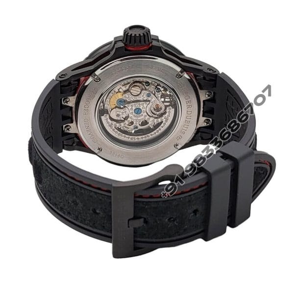 Roger Dubuis Excalibur Huracan 45mm Black Rubber Strap Super High Quality Swiss Automatic Watch