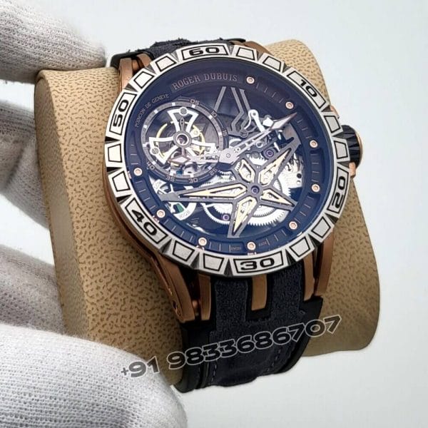 Roger Dubuis Excalibur Spider Dual Tone Skeleton Dial Super High Quality Swiss Automatic Watch