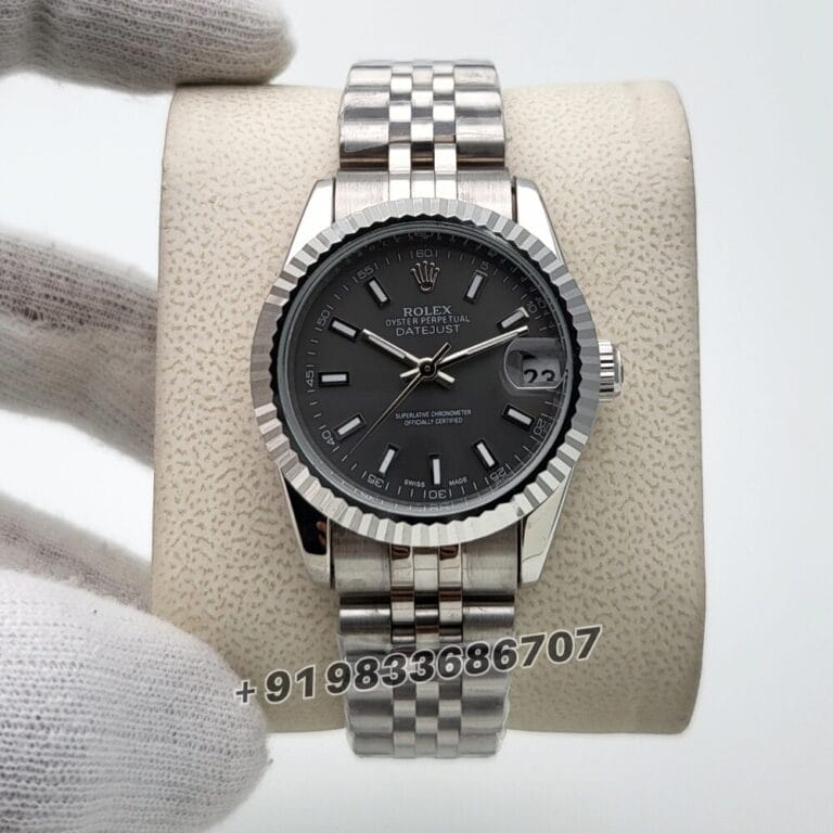 Rolex Datejust Dark Grey Dial 31mm Super High Quality Swiss Automatic Women’s Watch